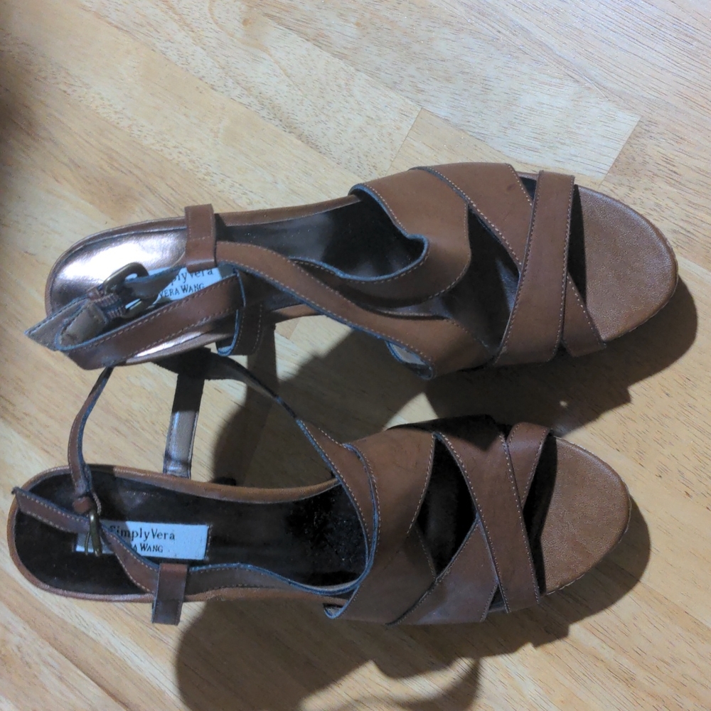 SIMPLY Vera Wang Platform Sandal Boho High Heal Sandals 10